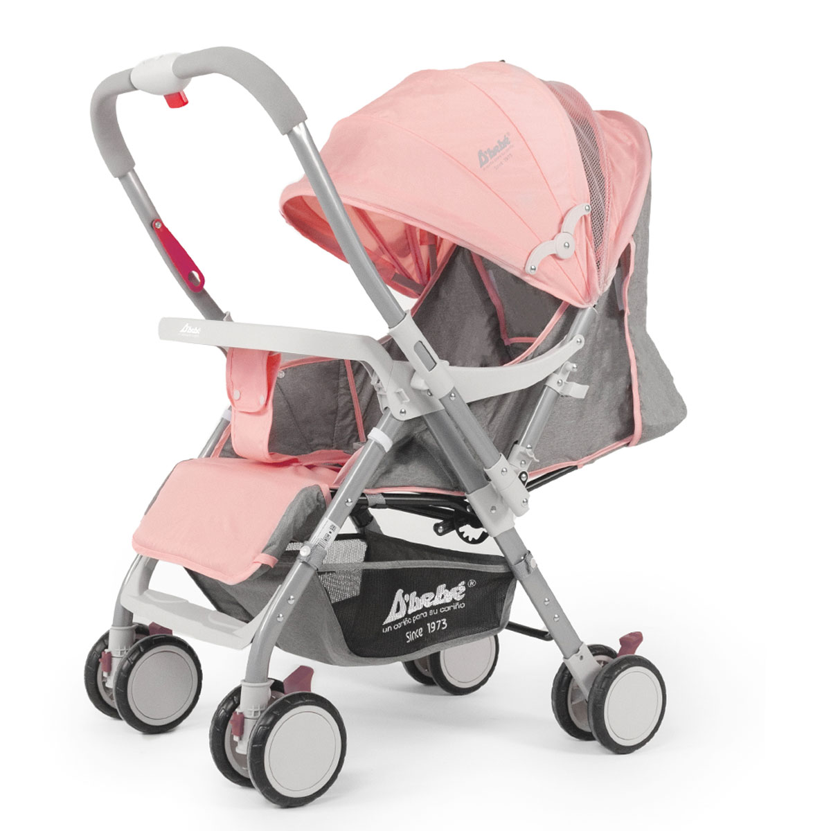 Carriola Reversible D'bebé Baby BM Rosa