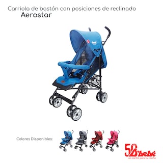 Foto 6 | Carriola de Bastón D' Bebé Aerostar Azul