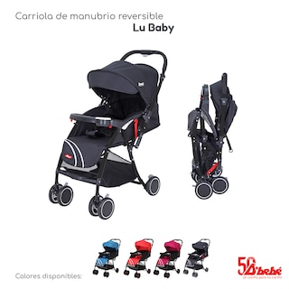 Foto 6 | Carriola Reversible D' bebé Lu Baby Negra