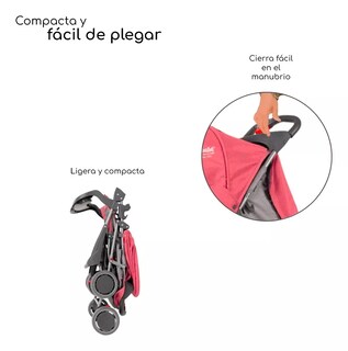 Foto 5 | Carriola D Bebé Rosa Citi Reclinable Cubre Pies Ligera