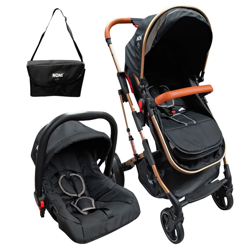 Sistema de Viaje Noni  Angelin Baby de Lujo color Negro $4,199