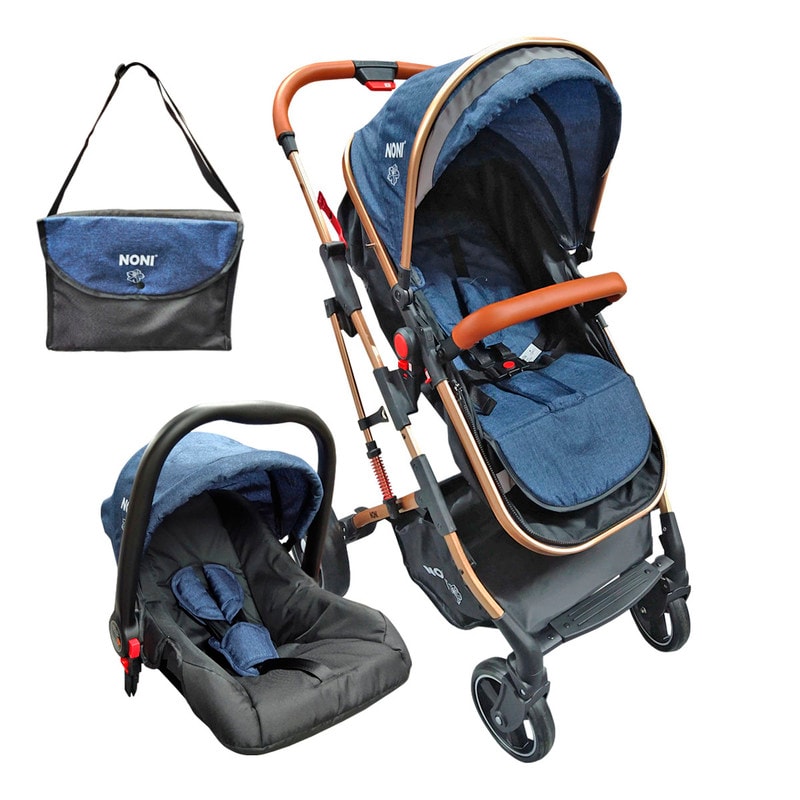 Sistema de Viaje Noni Angelin Baby de Lujo color Azul $4,599