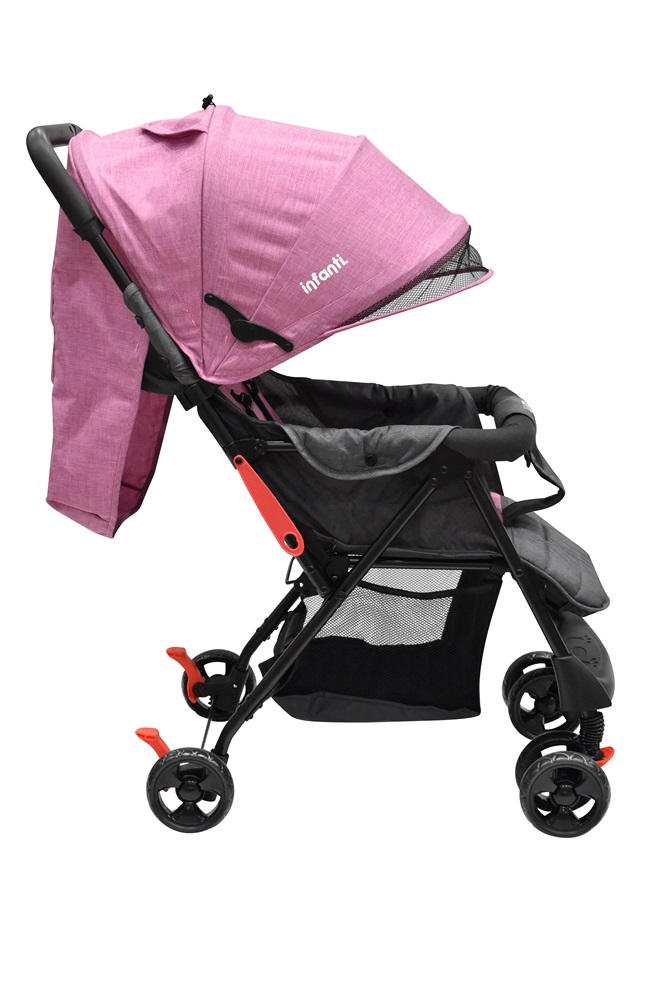 Foto 4 pulgar | Carriola Luppo Infanti Reclinable Rosa