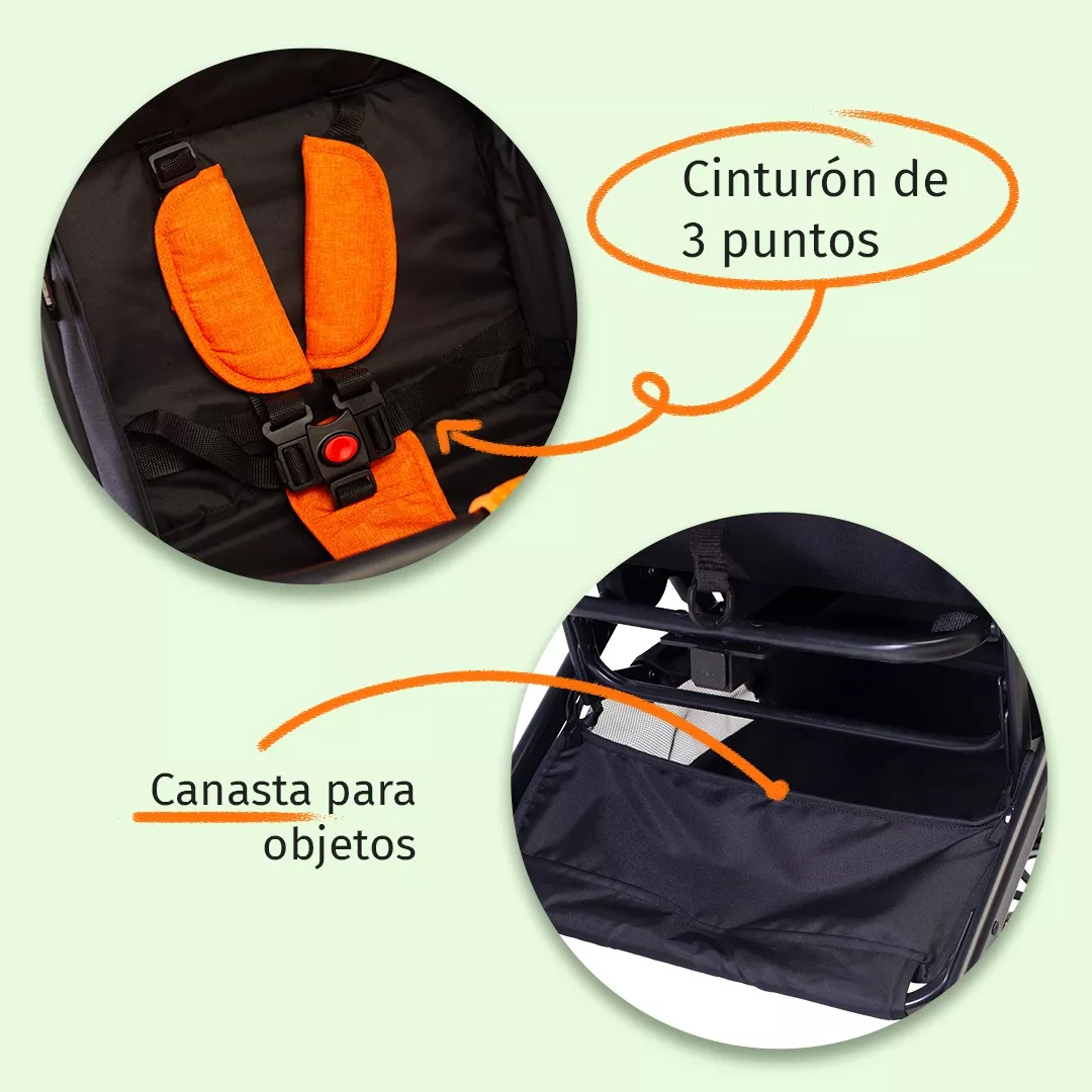 Foto 5 | Carriola Para Bebé Baby Owl X5 Uil Plegable