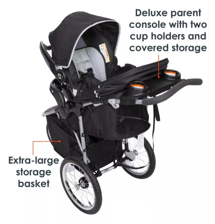Foto 2 | Carriola para Bebé Baby Trend Pathway 35 Portabebe Para Auto Sprint Gris
