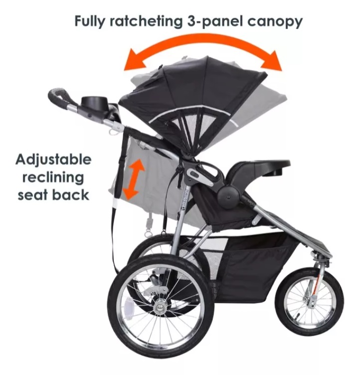Foto 4 pulgar | Carriola para Bebé Baby Trend Pathway 35 Portabebe Para Auto Sprint Gris