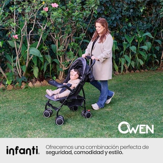 Foto 7 | Carriola Owen Infanti Compacta Y Plegable Negra