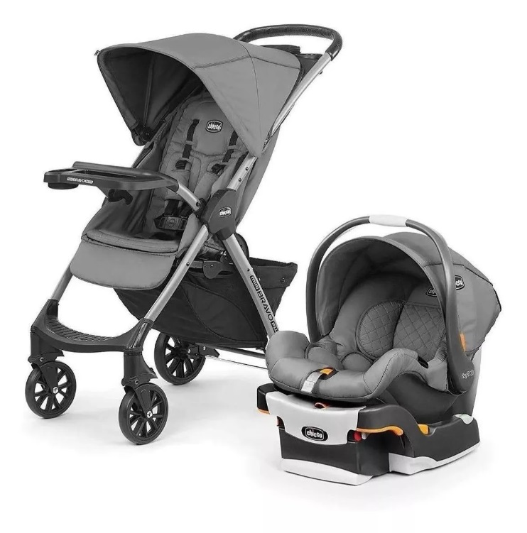 Foto 1 | Chicco Carriola Mini Bravo Portabebe Con Base Slate