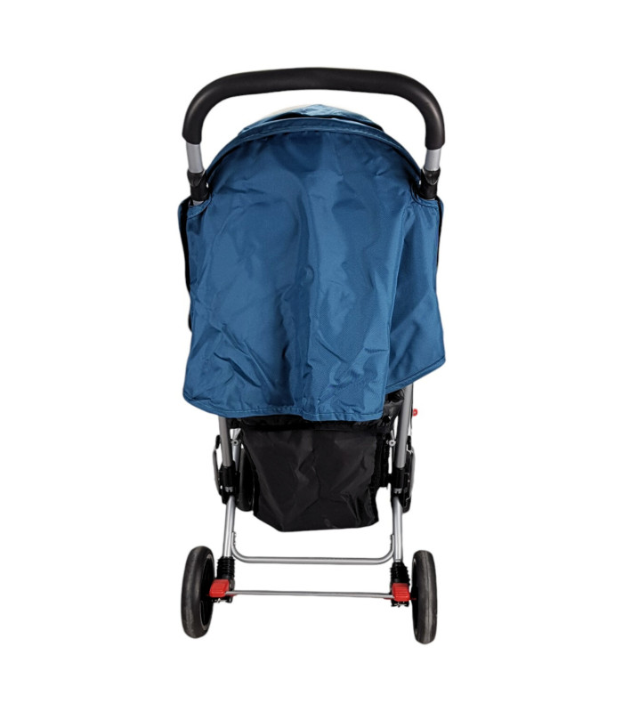 Foto 8 | Carriola Gemelar Para Bebe, Ruedas Con Freno, Plegable, Reclinable Azul