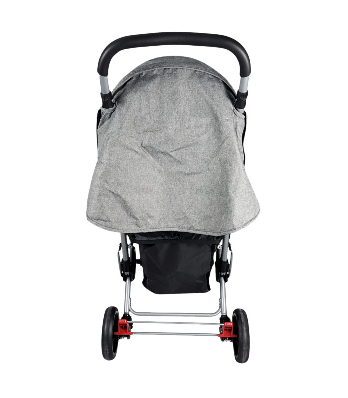 Foto 8 | Carriola Gemelar Para Bebe, Ruedas Con Freno, Plegable, Reclinable Gris