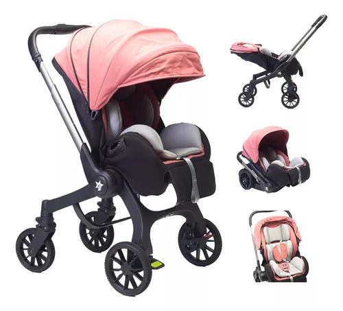 Carriola Para Bebé Starkids Lyra Convertible A Autoasiento Rosa