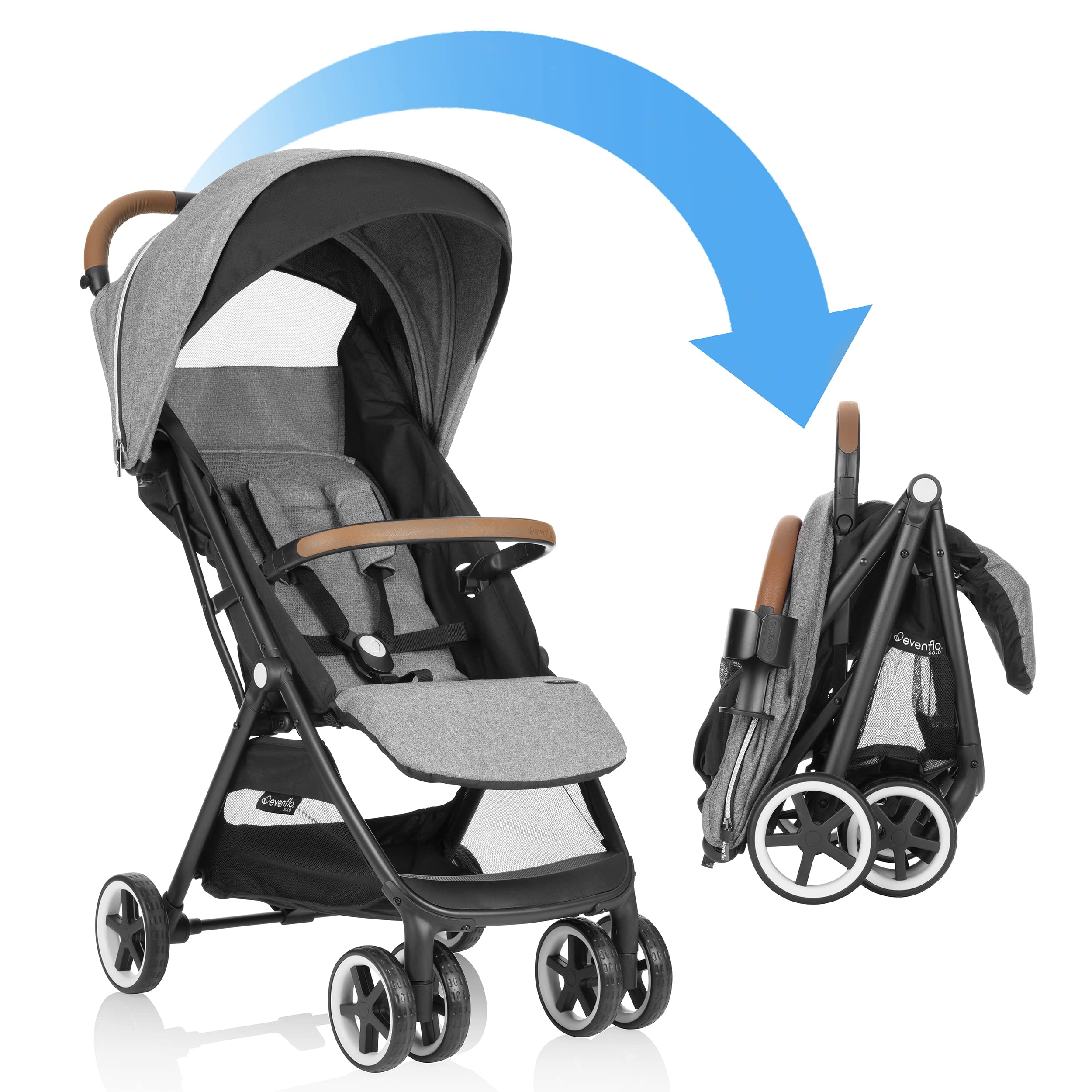 Foto 2 pulgar | Silla De Paseo Evenflo Gold Otto, Autoplegable, Ligera Y Compacta - Venta Internacional.