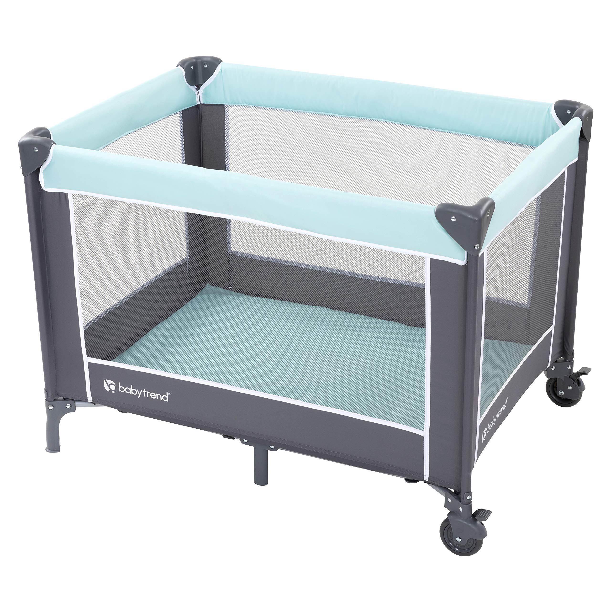 Foto 2 pulgar | Playard Portátil Baby Trend Twinkle Blue Con Ruedas De Bloqueo - Venta Internacional.