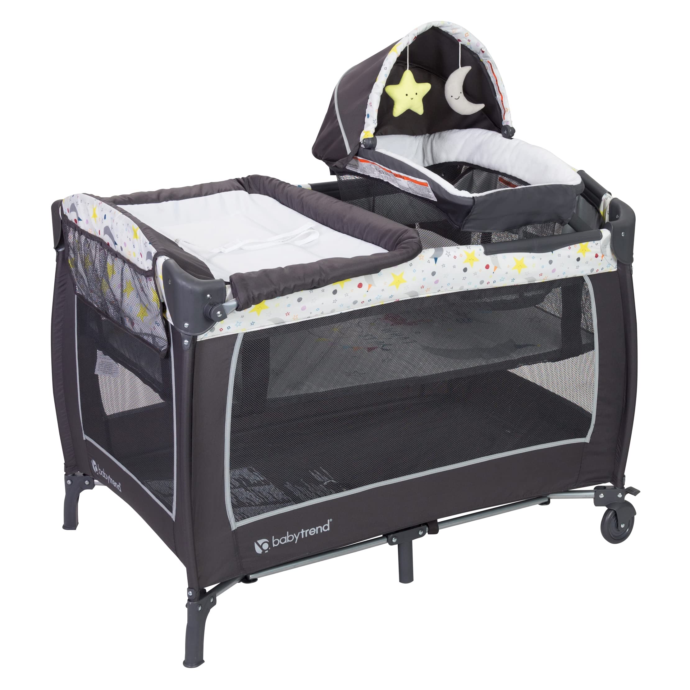 Guardería Baby Trend Lil' Snooze Deluxe Ii Twinkle Moon - Venta Internacional.