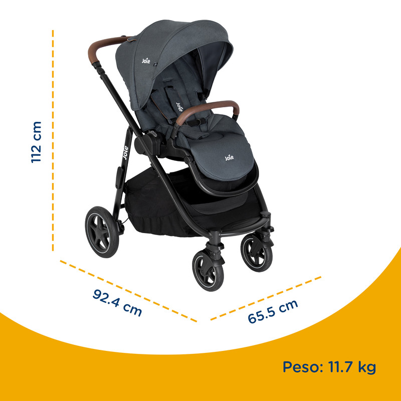 Foto 7 pulgar | Carriola Paseo Bebe Joie Versatrax Multifuncional Reversible Negro