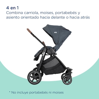 Foto 8 | Carriola Paseo Bebe Joie Versatrax Multifuncional Reversible Negro