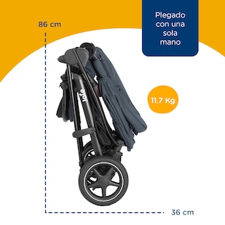 Foto 8 | Carriola Paseo Bebe Joie Versatrax Multifuncional Reversible Azul