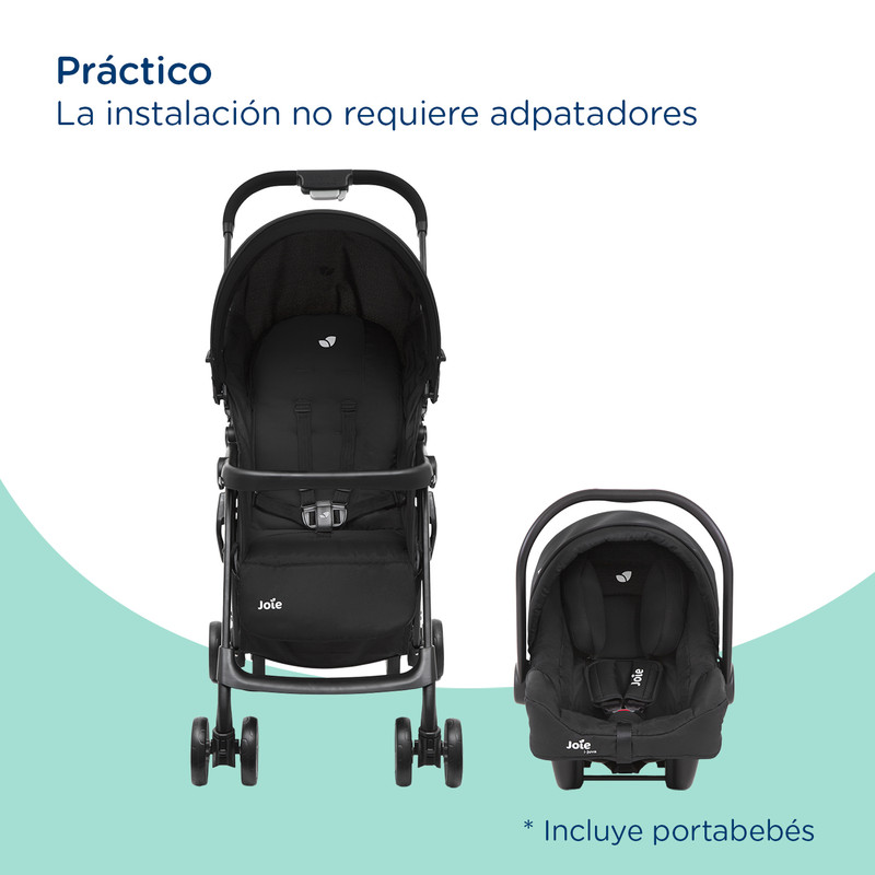 Foto 4 pulgar | Carriola Ijuva Portabebe Joie Travel System 3 Alturas Upf 50