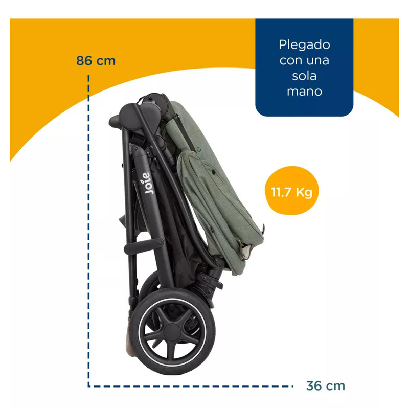 Foto 4 pulgar | Carriola Paseo Bebe Joie Versatrax Multifuncional Reversible Musgo