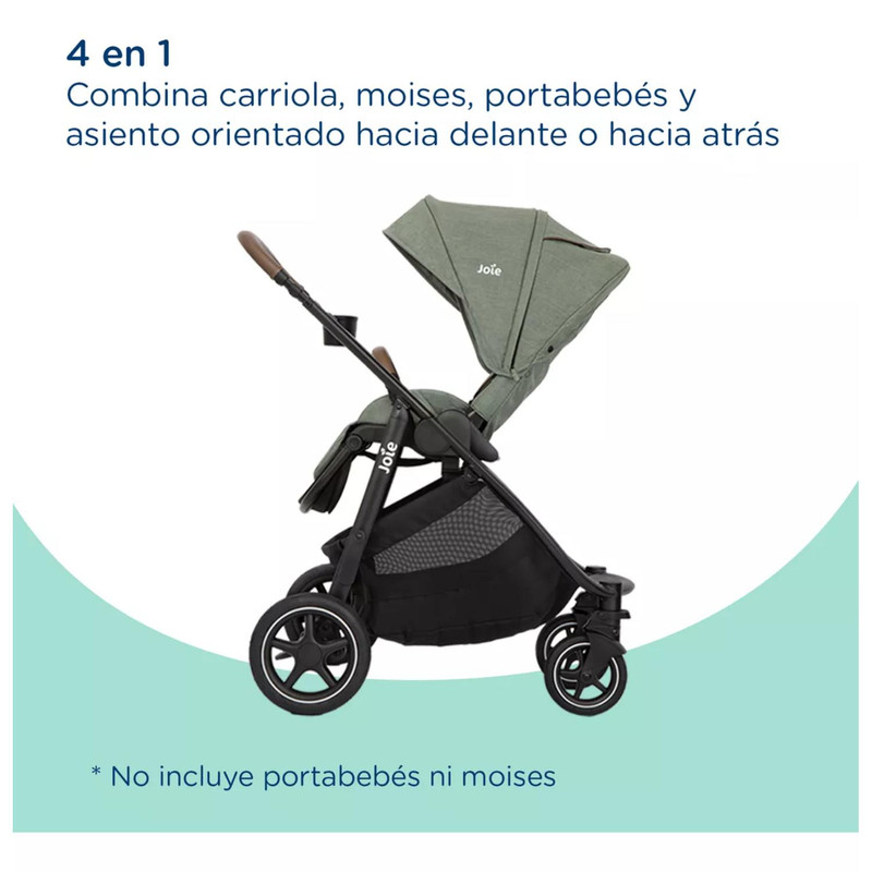 Foto 8 pulgar | Carriola Paseo Bebe Joie Versatrax Multifuncional Reversible Musgo