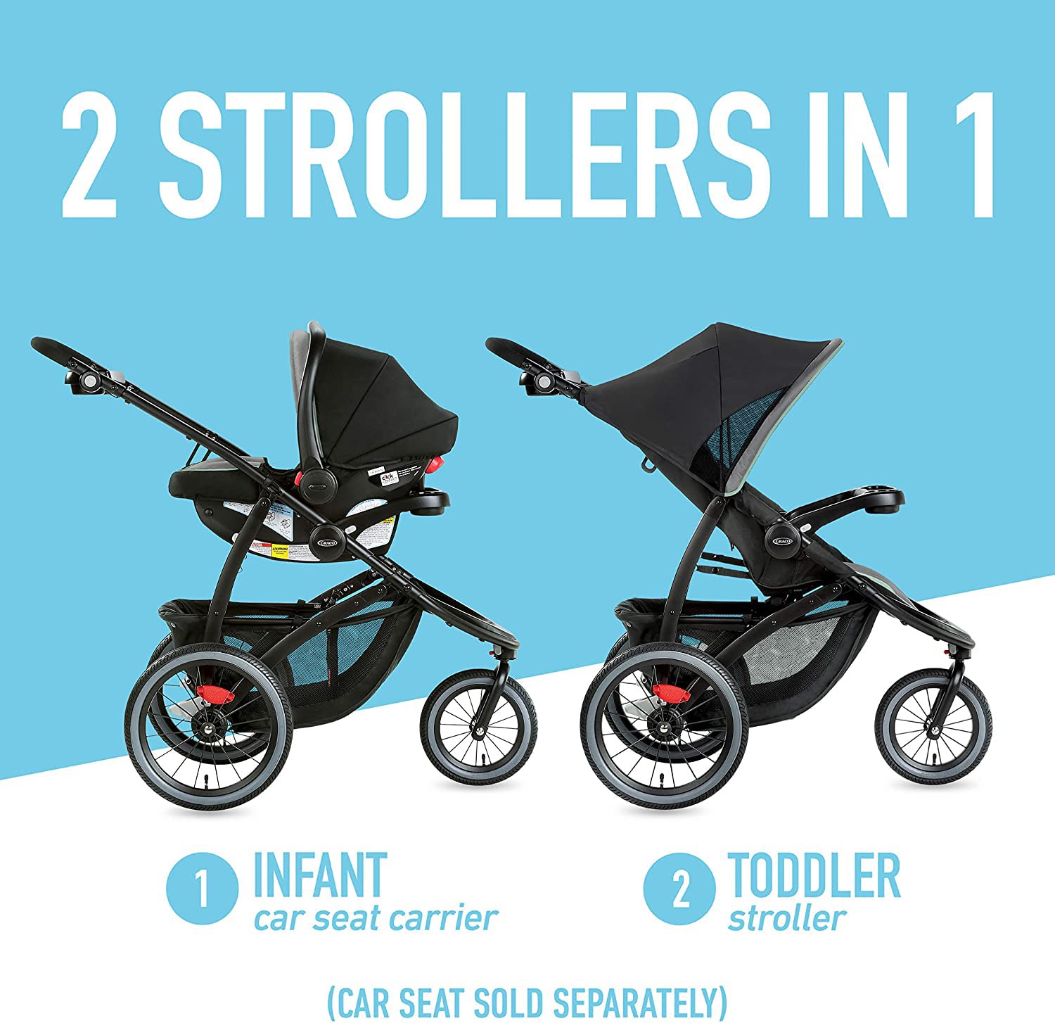 Foto 6 pulgar | Stroller Graco Fastaction Jogger Lx Drive Con Asiento Infantil Para Automóvil - Venta Internacional.