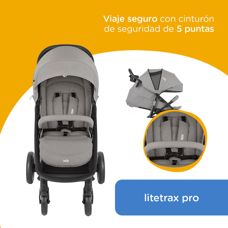 Foto 4 pulgar | Carriola Litetrax Pro Ligera Joie Toldo Upf 50+ Reclinable