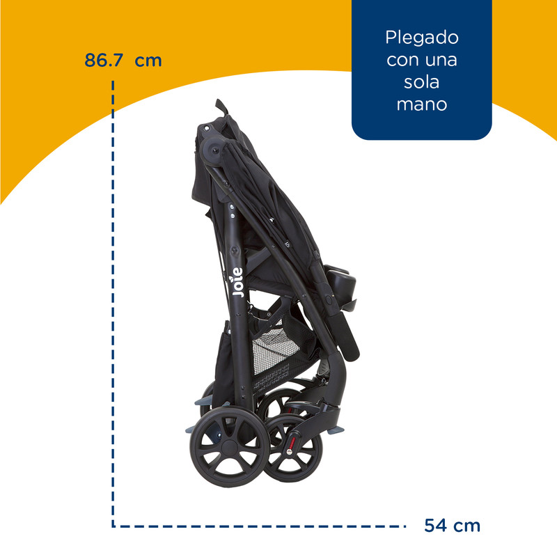 Foto 5 pulgar | Carriola Muze Lx Joie Espaciosa Plegable Cinturón 5 Puntos