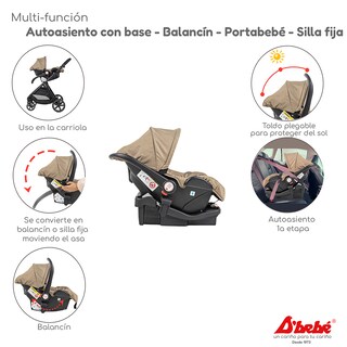 Foto 5 | Carriola Sistema de Viaje D'bebé King Beige