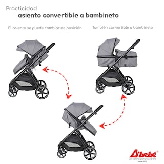 Foto 3 | Carriola Sistema de Viaje D'bebé King Gris