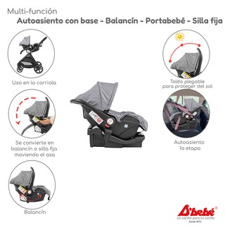 Foto 5 | Carriola Sistema de Viaje D'bebé King Gris