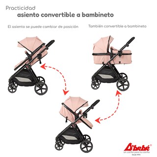 Foto 3 | Carriola Sistema de Viaje D' Bebé King Rosa