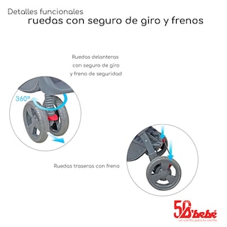 Foto 5 | Carriola Sistema de Viaje D'bebé Aventura Rosa