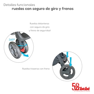 Foto 5 | Carriola Sistema de Viaje D' bebé Aventura Caqui