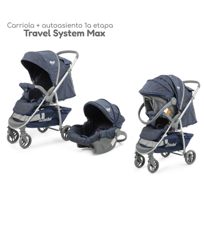 Foto 7 | Carriola De Viaje Plegable Con Portabebe Manubrio Reverisble