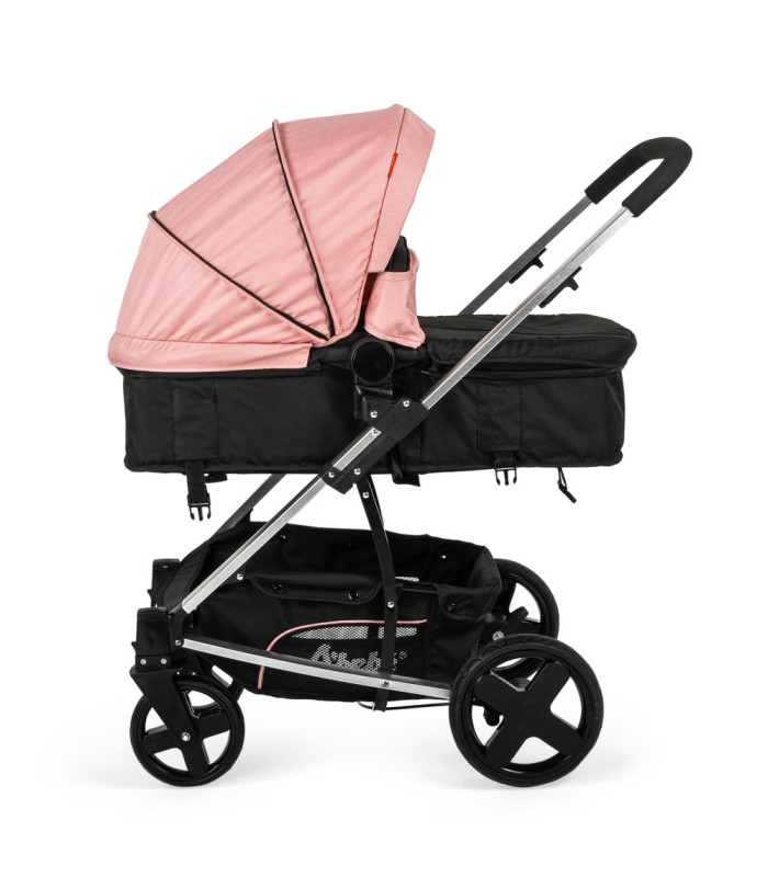 Foto 7 pulgar | Carriola de Viaje para Bebe Plegable con Portabebe Rosa