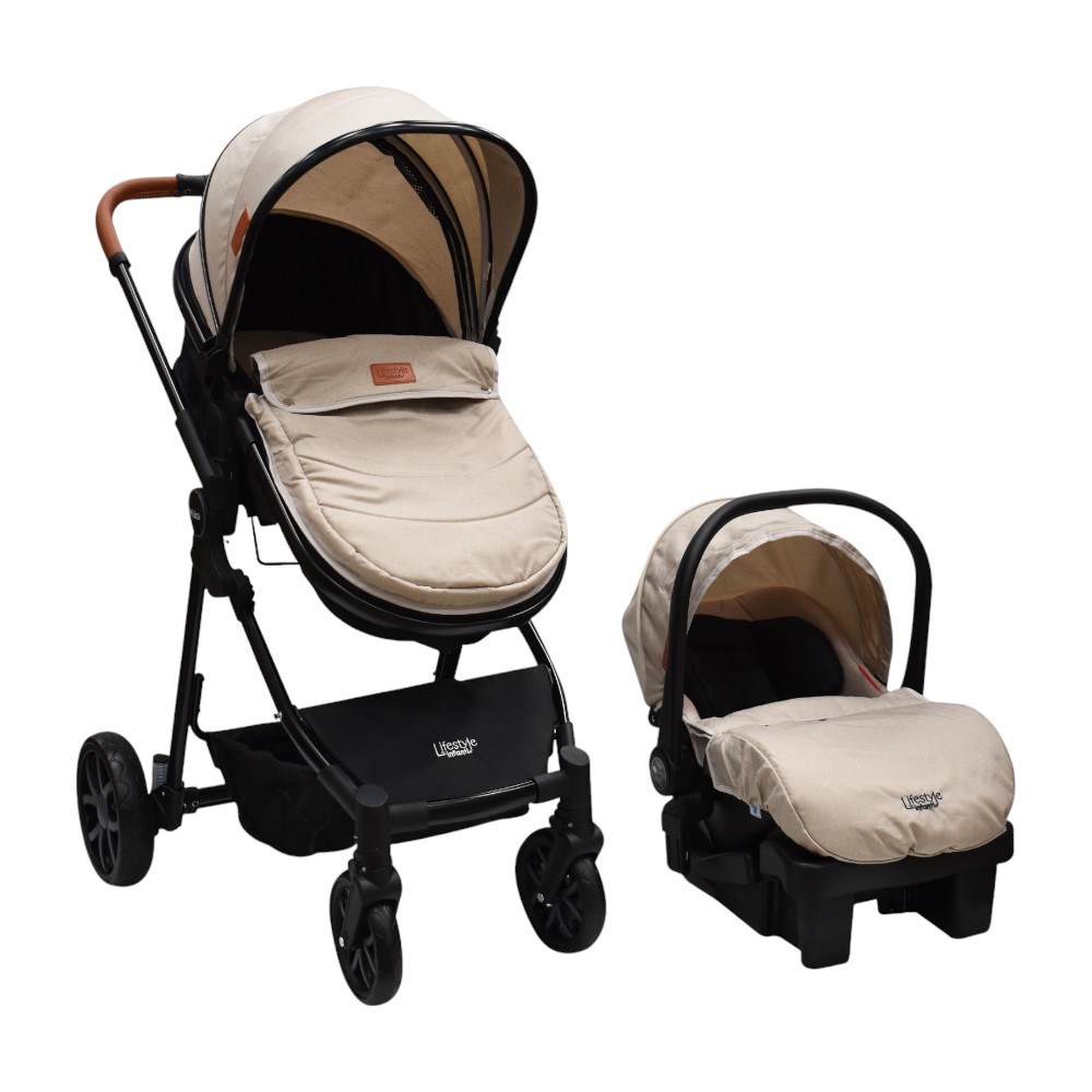 Carriola Mike Lifestyle By Infanti Beige Travel System