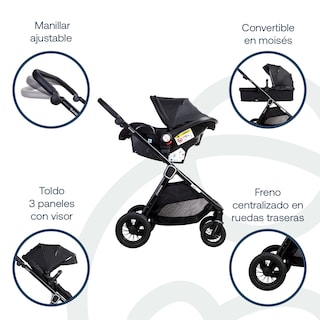 Foto 3 | Travel System Sunset Isofix Negro