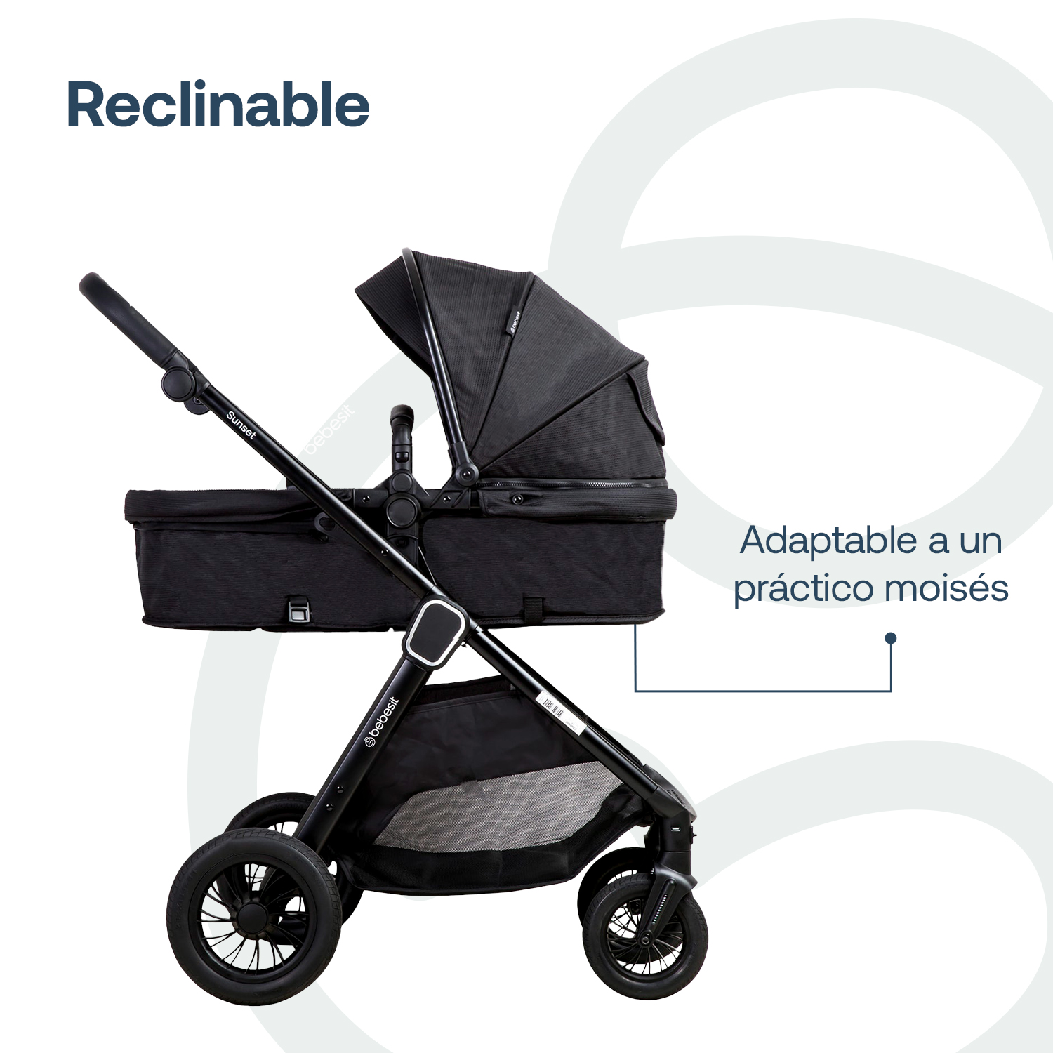 Foto 8 pulgar | Travel System Sunset Isofix Negro