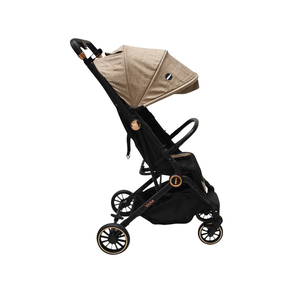 Foto 3 pulgar | Carriola Vicka Travel System Beige Lifestyle By Infanti Reversible Y Compacta