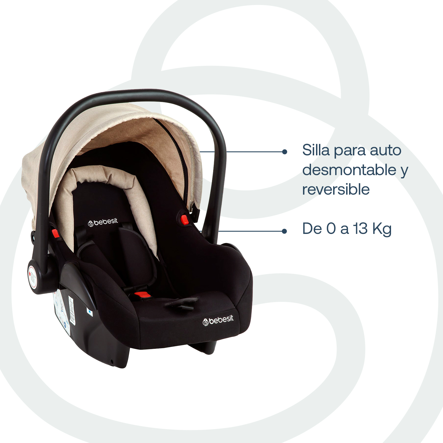 Foto 7 pulgar | Travel System Neo Beige