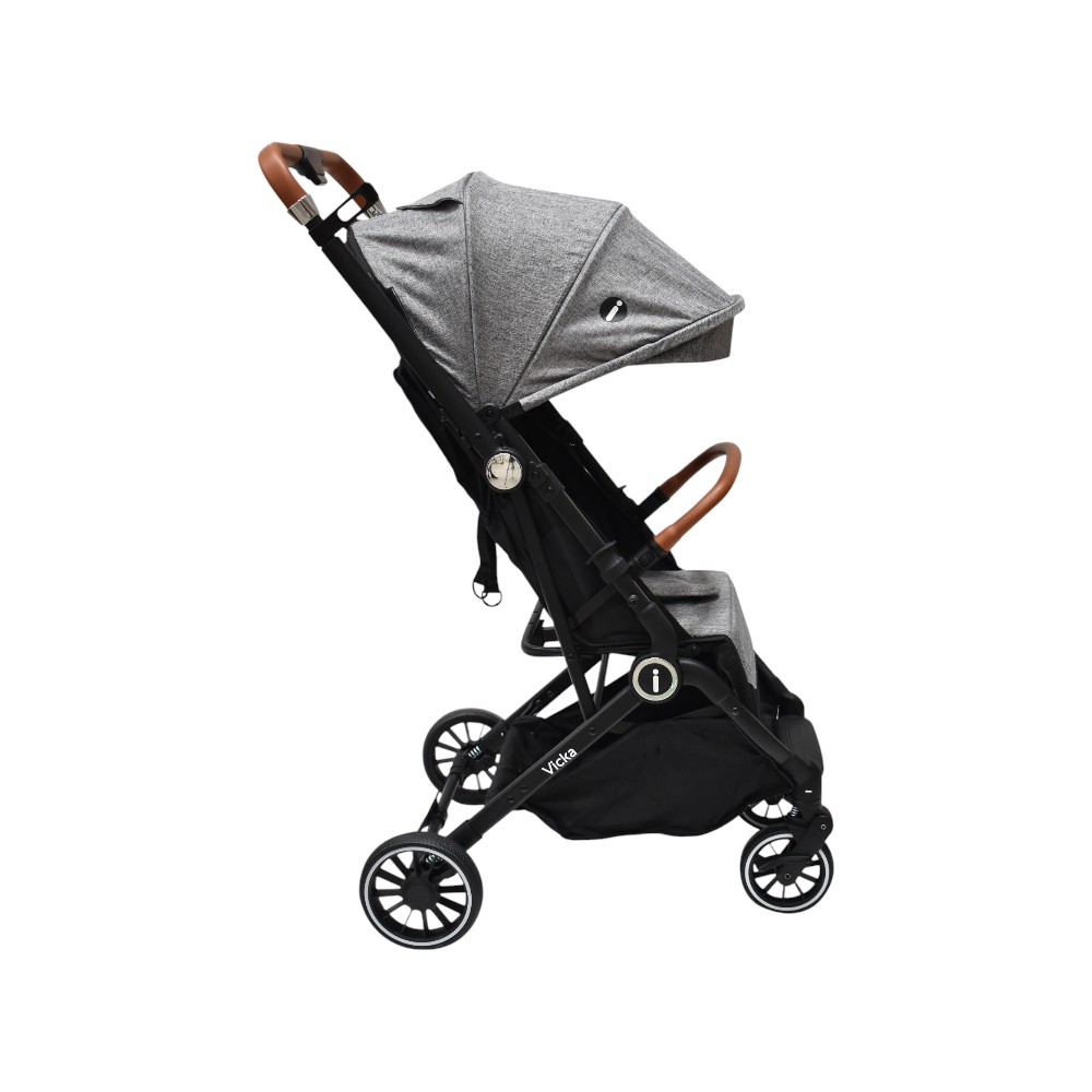 Foto 3 pulgar | Carriola Vicka Travel System Gris Lifestyle By Infanti Reversible Y Compacta