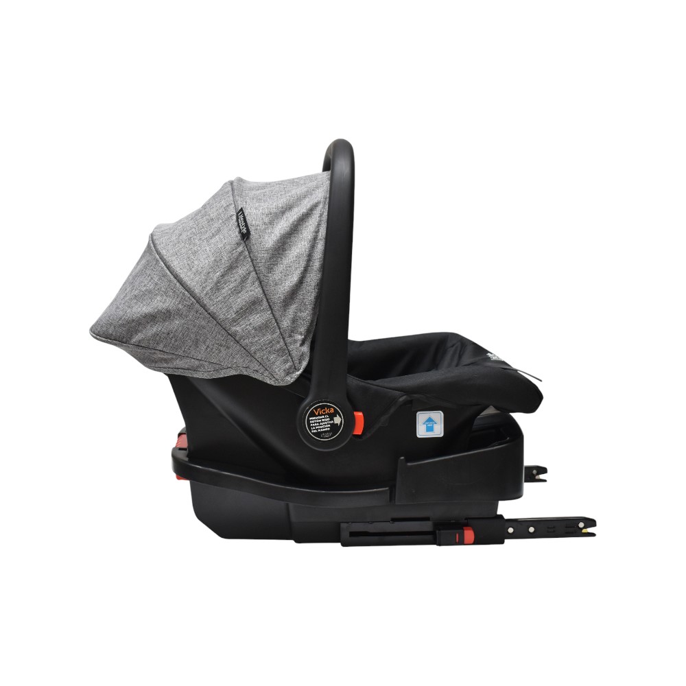 Foto 5 pulgar | Carriola Vicka Travel System Gris Lifestyle By Infanti Reversible Y Compacta