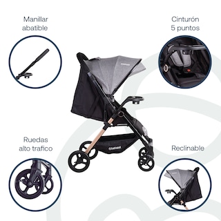 Foto 3 | Carriola City Reversible Gris