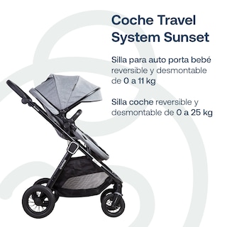 Foto 2 | Travel System Sunset Isofix Gris