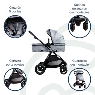Foto 4 | Travel System Sunset Isofix Gris