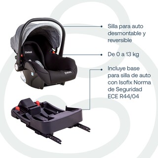 Foto 6 | Travel System Sunset Isofix Gris
