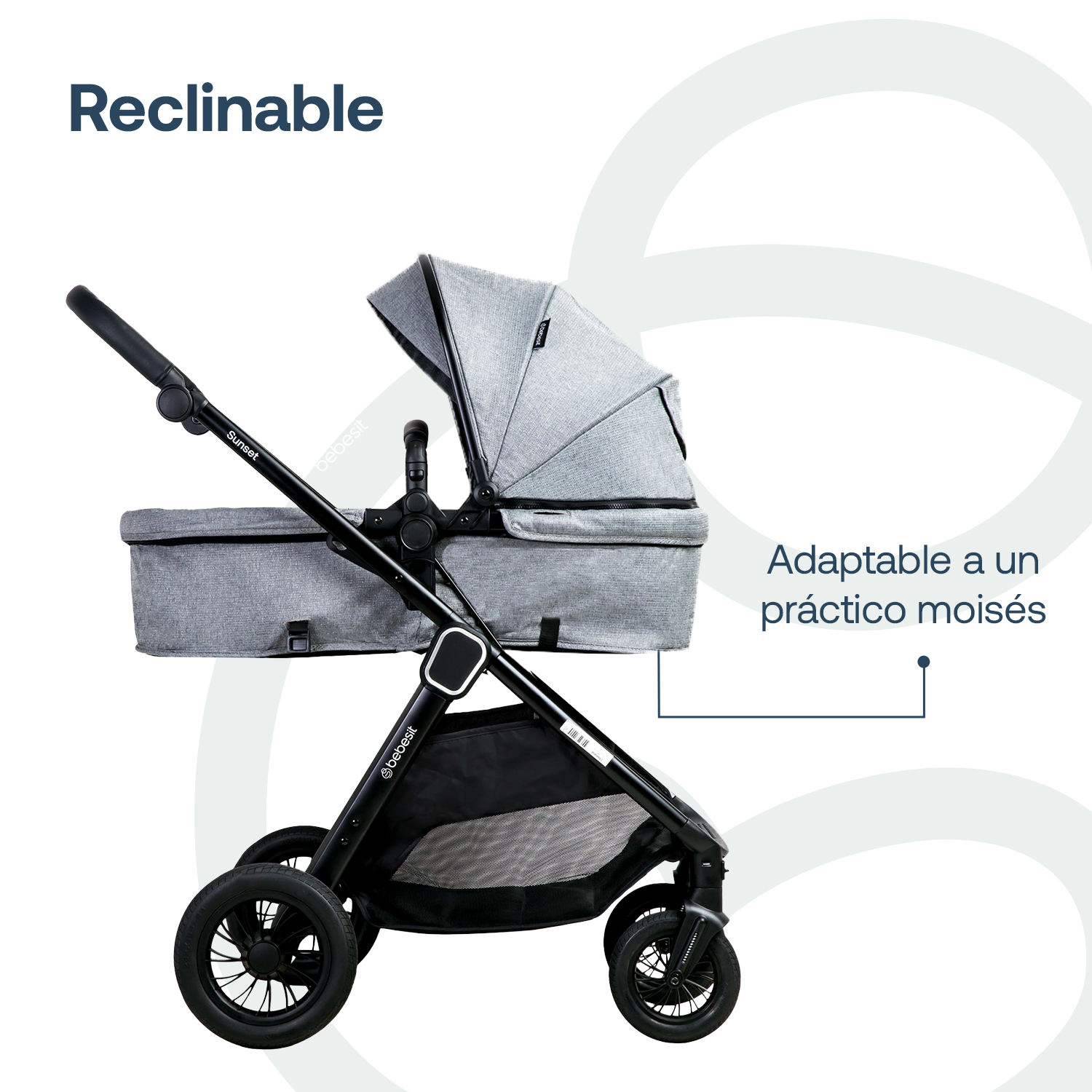 Foto 8 pulgar | Travel System Sunset Isofix Gris