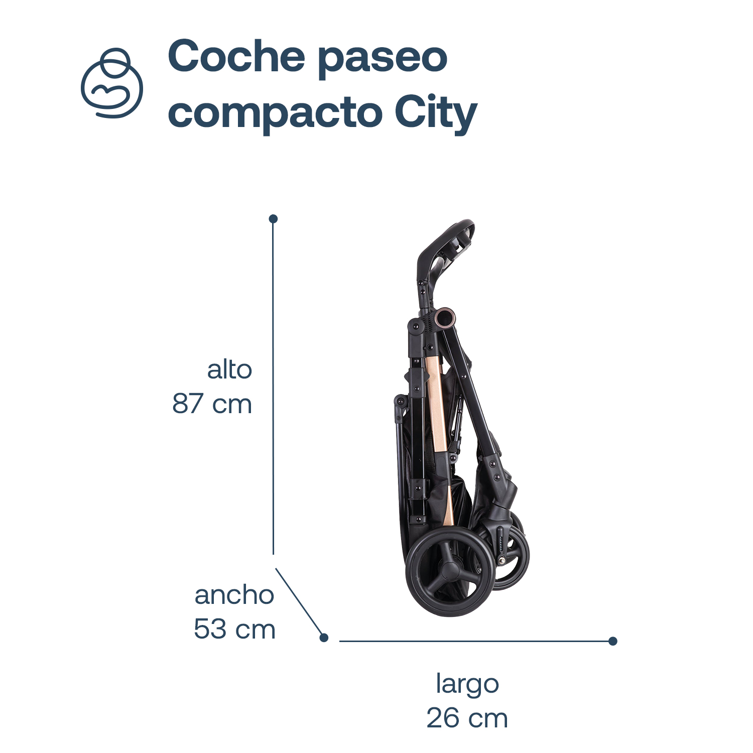 Foto 9 pulgar | Carriola City Reversible Beige