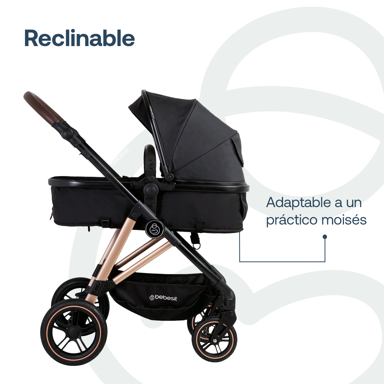 Foto 8 pulgar | Travel System Neo Negro