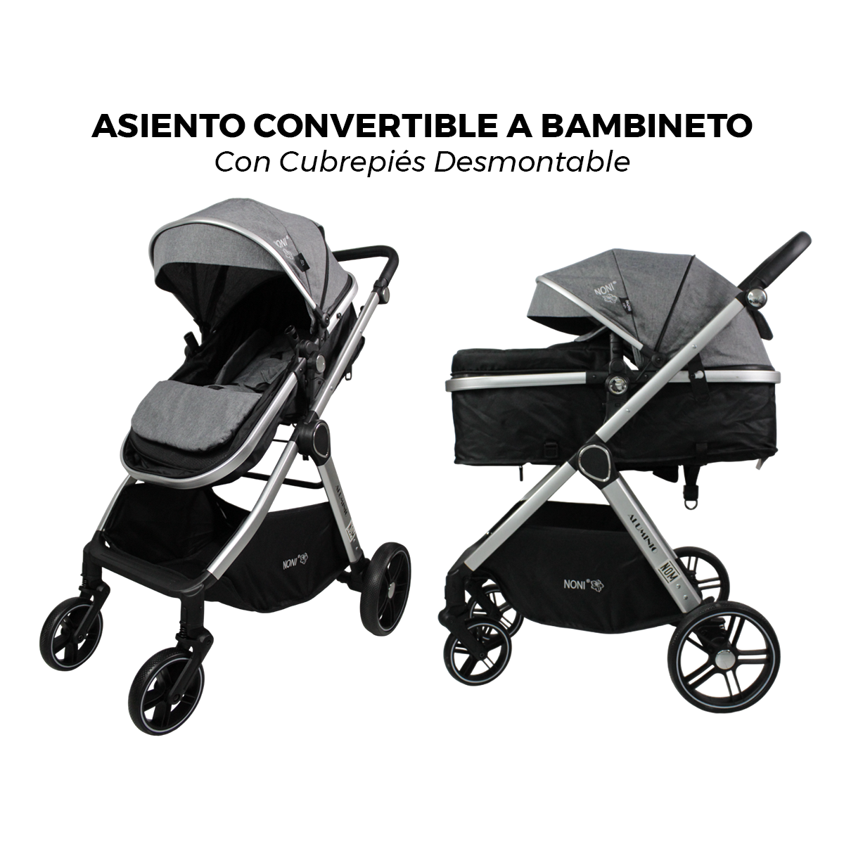 Foto 4 pulgar | Carriola Paseo De Lujo Con Asiento Para Carro Noni Is-999l